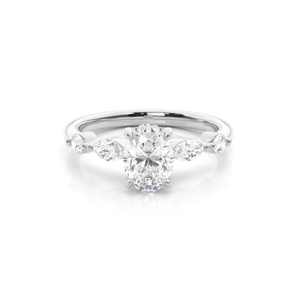 Oval Cut Diamond Rings