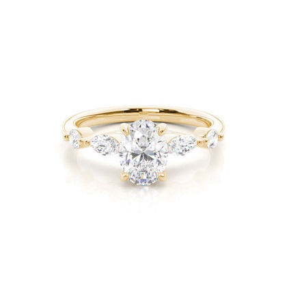 Oval Cut Diamond Rings