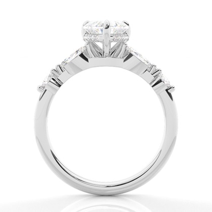 Hidden Halo Diamond Engagement Rings