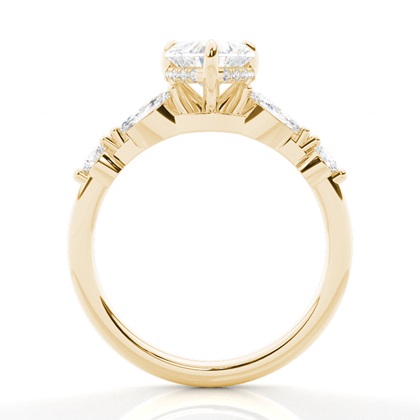 Hidden Halo Diamond Engagement Rings