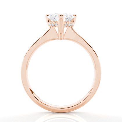 2.00 Carat Rotgold Halo Verlobungsringe
