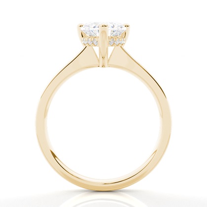 3.00 Carat Gelbgold Halo Verlobungsringe
