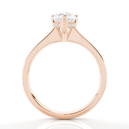 3.00 Carat Rotgold Halo Verlobungsringe