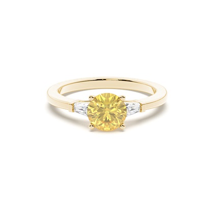 Yellow Gold Gult Diamant Forlovelsesringer