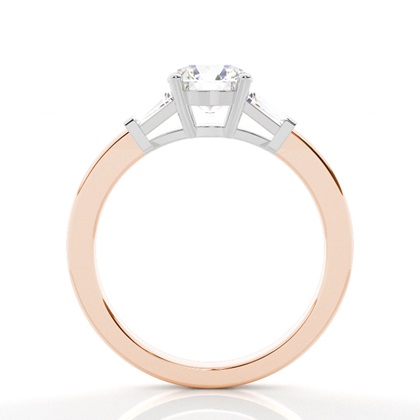 Zweifarbiger Triologie Diamant Verlobungsring