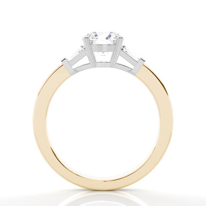 Zweifarbiger Triologie Diamant Verlobungsring