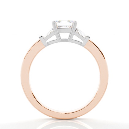 Zweifarbiger Triologie Diamant Verlobungsring