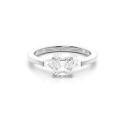 Zweifarbiger Triologie Diamant Verlobungsring