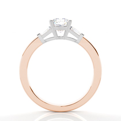 Zweifarbiger Triologie Diamant Verlobungsring