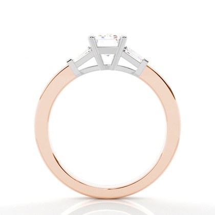 Zweifarbiger Triologie Diamant Verlobungsring