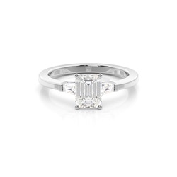 Zweifarbiger Triologie Diamant Verlobungsring