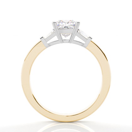 Zweifarbiger Triologie Diamant Verlobungsring