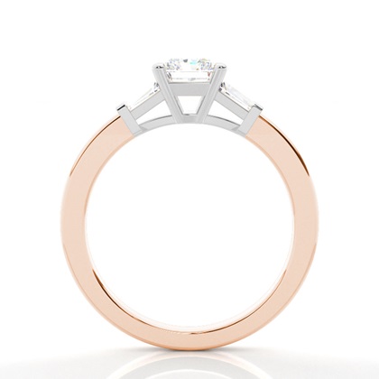 Zweifarbiger Triologie Diamant Verlobungsring