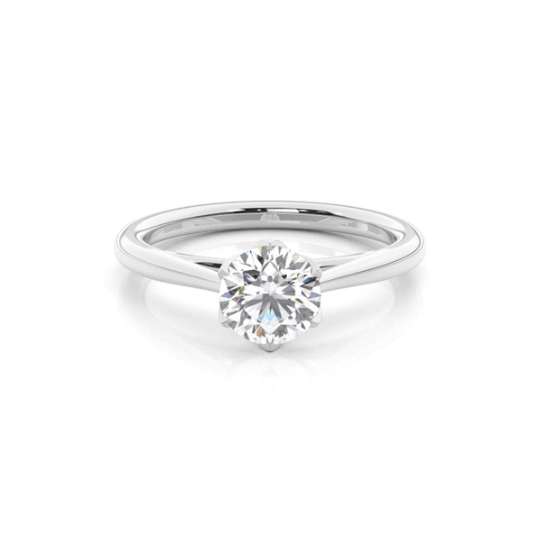 Floral Shank Engagement Rings