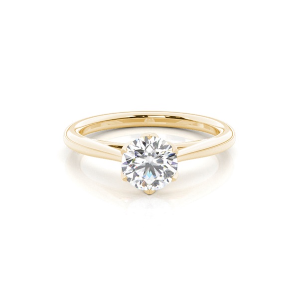 Floral Shank Engagement Rings