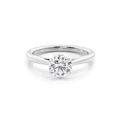 Floral Shank Engagement Rings