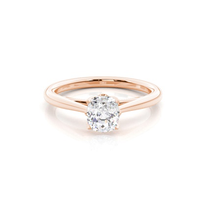 Rose Gold Solitaire Diamond Rings