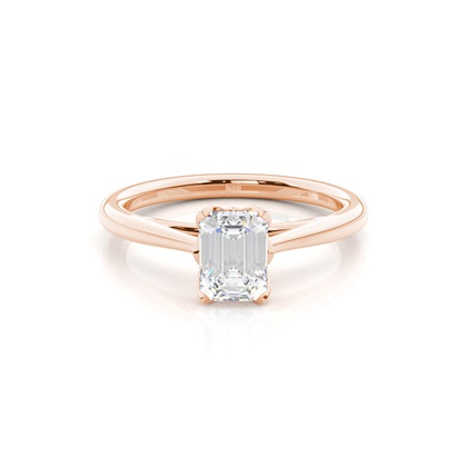 Emerald Solitaire Diamond Rings