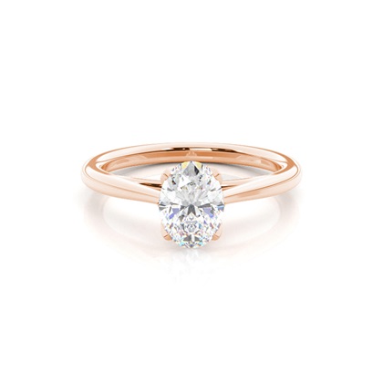 Rose Gold Solitaire Diamond Rings