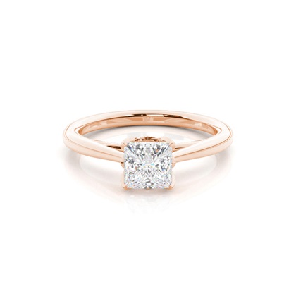 Rose Gold Solitaire Diamond Rings