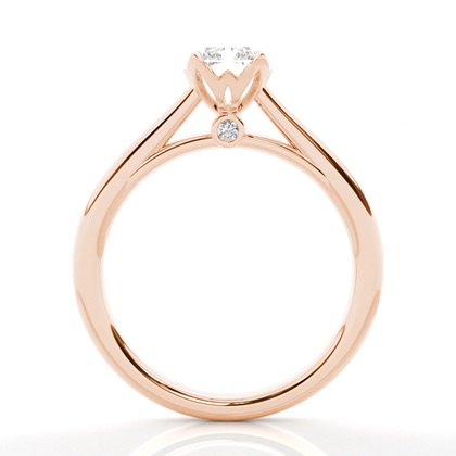 Radiant Rose Gold Solitaire Diamond Rings