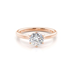 Floral Shank Engagement Rings