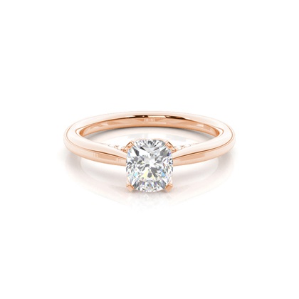 Rose Gold Solitaire Diamond Rings