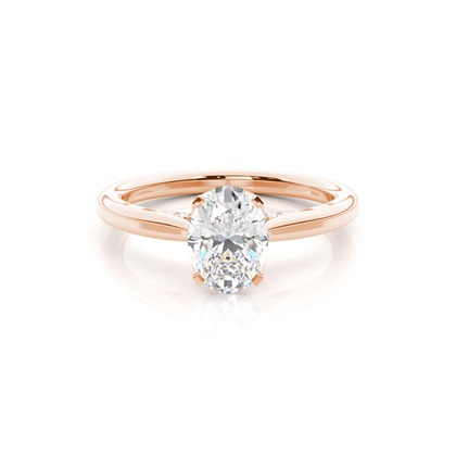 Rose Gold Solitaire Diamond Rings