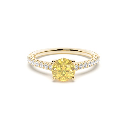 Yellow Gold Yellow Diamond Engagement Rings