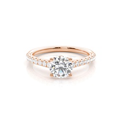 Floral Shank Engagement Rings