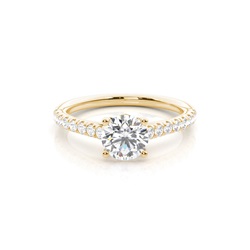 Floral Shank Engagement Rings