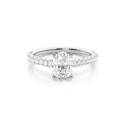 Oval Cut Diamond Rings
