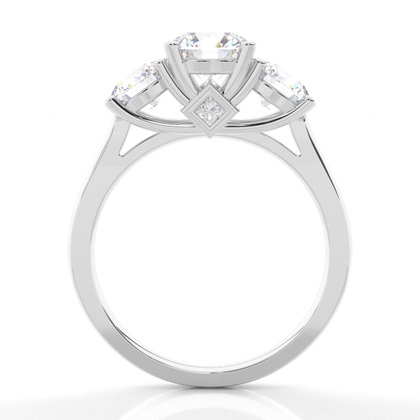 Zweifarbiger Triologie Diamant Verlobungsring