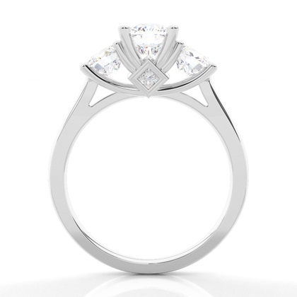 Zweifarbiger Triologie Diamant Verlobungsring