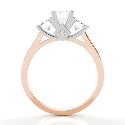 Zweifarbiger Triologie Diamant Verlobungsring