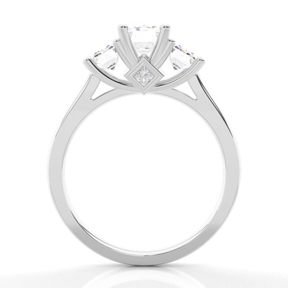 Zweifarbiger Triologie Diamant Verlobungsring