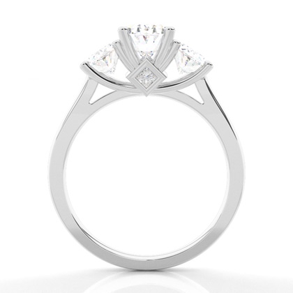 Zweifarbiger Triologie Diamant Verlobungsring