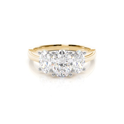 Yellow Gold Womens Diamond Engagement Rings