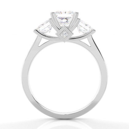 2.00 Carat Weißgold Trilogie Verlobungsringe