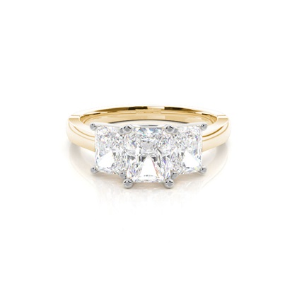 Yellow Gold Womens Diamond Engagement Rings