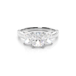 Zweifarbiger Triologie Diamant Verlobungsring