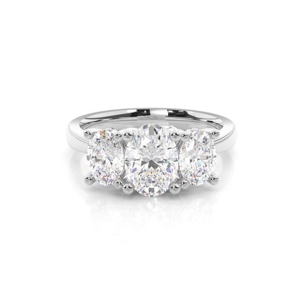 Trilogy Hidden Halo Engagement Rings