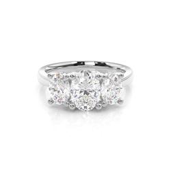Trilogy Hidden Halo Engagement Rings