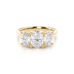 Trilogy Hidden Halo Engagement Rings