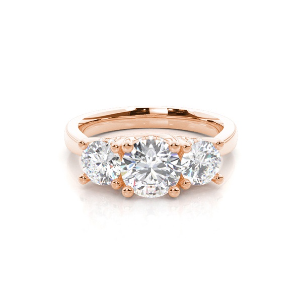 Trilogy Hidden Halo Engagement Rings