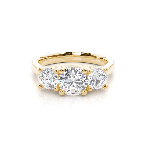 Trilogy Hidden Halo Engagement Rings