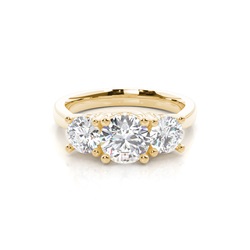 Trilogy Hidden Halo Engagement Rings