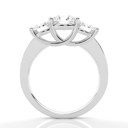 1.00 Carat Weißgold Trilogie Ringe