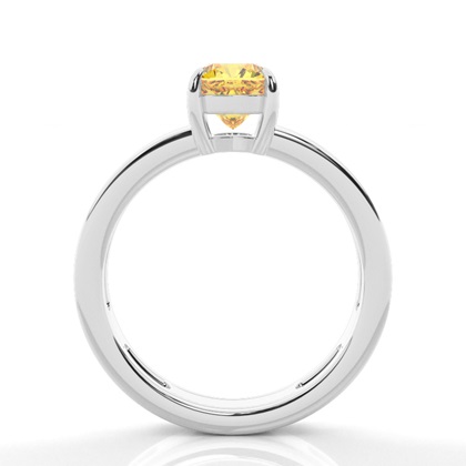 Split Shank Yellow Diamond Engagement Ring
