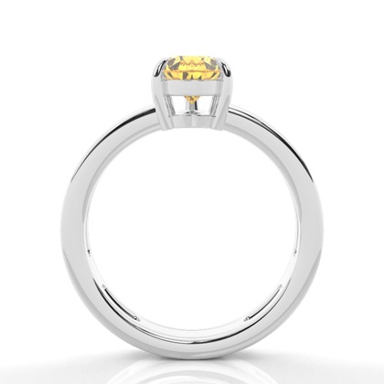 Split Shank Yellow Diamond Engagement Ring
